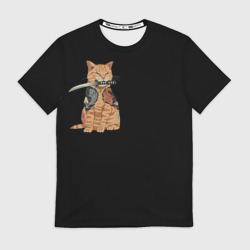 Мужская футболка 3D Yakuza cat