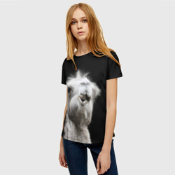 Женская футболка 3D Веселый верблюд - фото 2