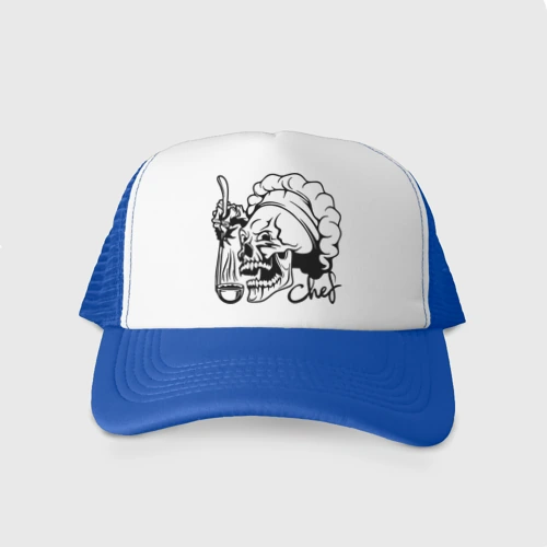 Кепка тракер с сеткой Chef skull