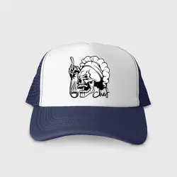 Кепка тракер с сеткой Chef skull