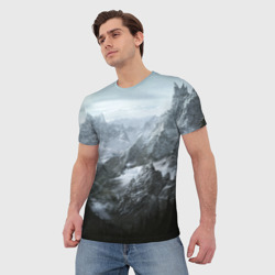 Мужская футболка 3D Природа Скайрима - фото 2