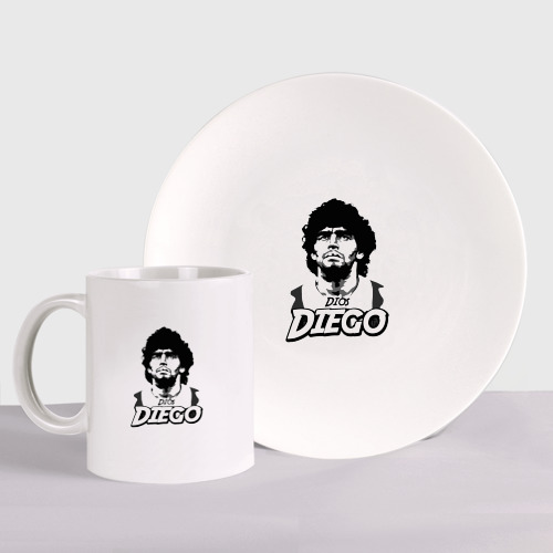 Набор: тарелка + кружка Dios Diego