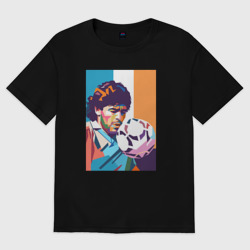 Женская футболка хлопок Oversize Диего