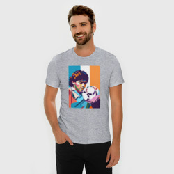 Мужская футболка хлопок Slim Диего - фото 2