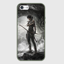 Чехол для iPhone 5/5S матовый Лара Крофт