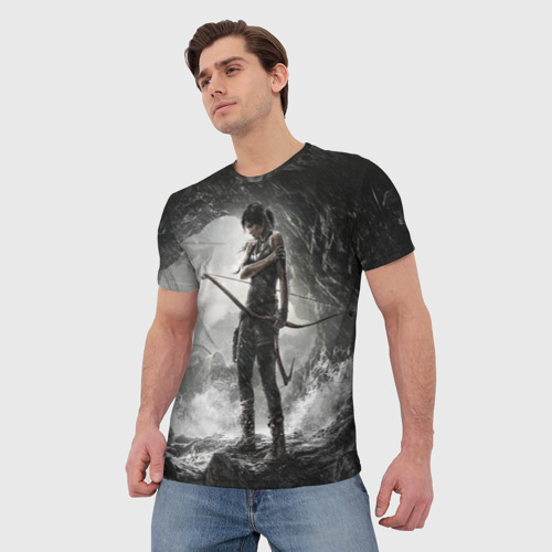Мужская футболка 3D Лара Крофт, цвет 3D печать - фото 3