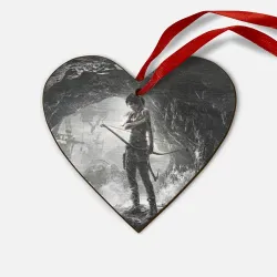 Деревянная игрушка Сердце Лара Крофт
