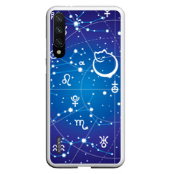 Котик символ 2023 на карте звездного неба – Чехол для Xiaomi Redmi Mi A3 с принтом купить