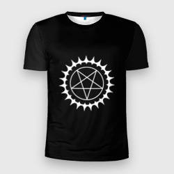 Мужская футболка 3D Slim Тёмный дворецкий - знак демона