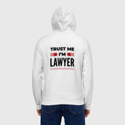 Мужская толстовка на молнии хлопок Trust me - I'm lawyer - фото 2