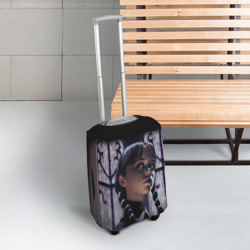 Чехол для чемодана 3D Уэнсдэй, дочь Гомеса и Мортиши Аддамс - фото 2