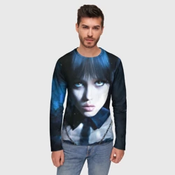 Мужской лонгслив 3D Уэнсдэй: дочь Аддамсов - фото 2