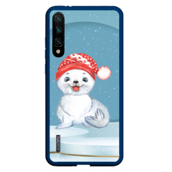 Милый тюлень в шапочке – Чехол для Xiaomi Redmi Mi A3 с принтом купить