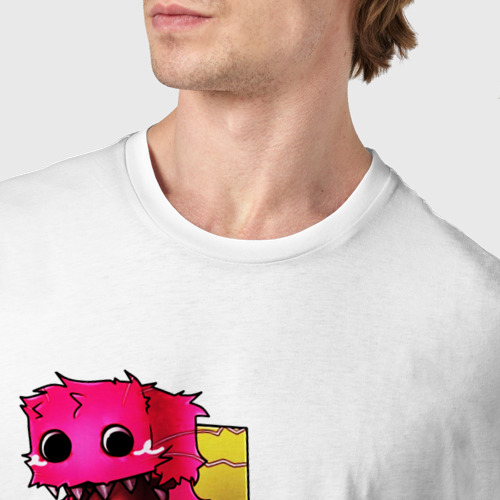 Мужская футболка хлопок с принтом Поппи Плейтайм - Бокси Бу, фото #4