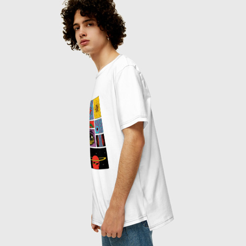 Мужская футболка хлопок Oversize Mind-blowing space art, цвет белый - фото 5