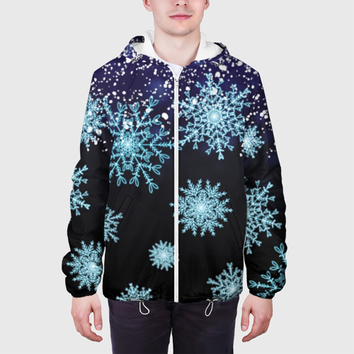 Мужская куртка 3D Снежная зима, цвет 3D печать - фото 4