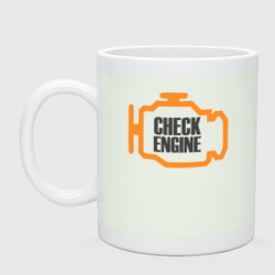 Кружка керамическая Check engine