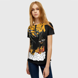 Женская футболка 3D Кот-Годзилла - фото 2