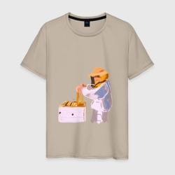 Мужская футболка хлопок Пчеловод и его пасека