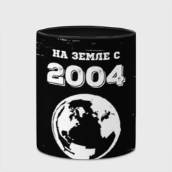 Кружка с полной запечаткой На Земле с 2004: краска на темном - фото 2