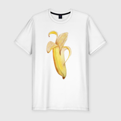 Мужская футболка хлопок Slim Желтый банан