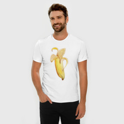 Мужская футболка хлопок Slim Желтый банан - фото 2