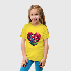 Детская футболка хлопок Влюбленные в Minecraft - фото 2