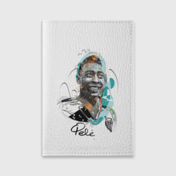 Обложка для паспорта матовая кожа Пеле бразильский футболист