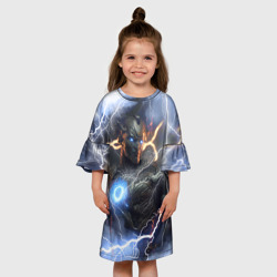 Детское платье 3D Зевс на войне - фото 2