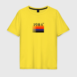 Мужская футболка хлопок Oversize Винтажная мода 1984 года