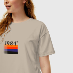 Женская футболка хлопок Oversize Винтажная мода 1984 года - фото 2