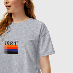 Женская футболка хлопок Oversize Винтажная мода 1984 года - фото 2