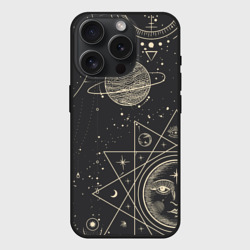 Чехол силиконовый для Apple iPhone 15 Pro матовый Мистические узоры