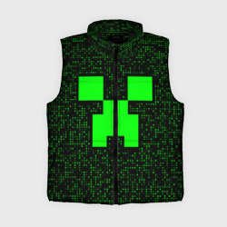 Minecraft green squares – Женский жилет утепленный 3D с принтом купить