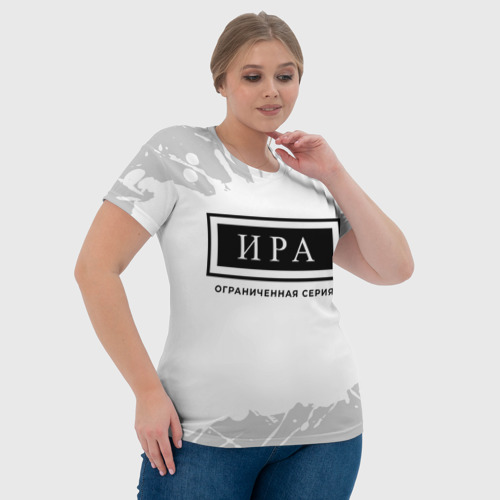 Женская футболка 3D с принтом Ира: ограниченная серия, фото #4