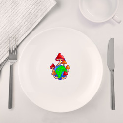 Набор: тарелка + кружка Грибная планета - фото 2