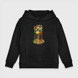 Детское худи Oversize хлопок Rainbow cube