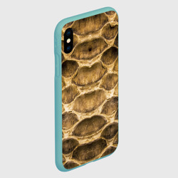 Чехол для iPhone XS Max матовый Чешуя змеи - змеиная шкура - фото 2
