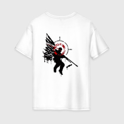 Женская футболка хлопок Oversize CS:GO - Graffiti Angel of Death