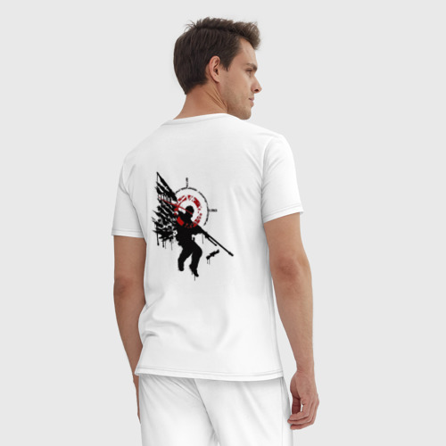Мужская пижама хлопок CS:GO - Graffiti Angel of Death, цвет белый - фото 4