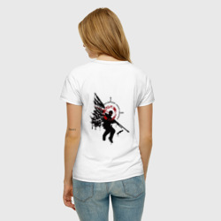 Женская футболка хлопок CS:GO - Graffiti Angel of Death - фото 2