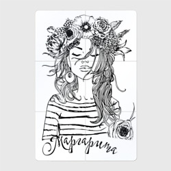 Магнитный плакат 2Х3 Маргарита в венке из летних цветов
