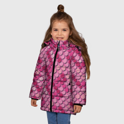 Зимняя куртка для девочек 3D Розовый камуфляж - фото 2