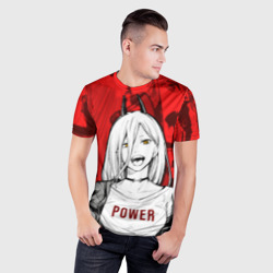 Мужская футболка 3D Slim Chainsaw Man: Power - фото 2