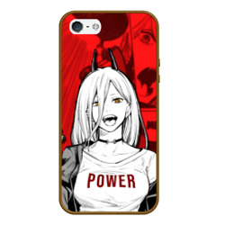 Чехол для iPhone 5/5S матовый Chainsaw Man: Power