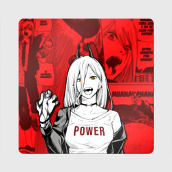 Магнит виниловый Квадрат Chainsaw Man: Power