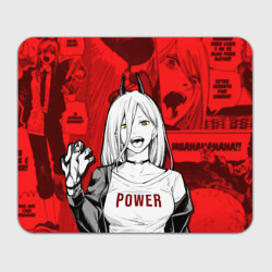 Прямоугольный коврик для мышки Chainsaw Man: Power