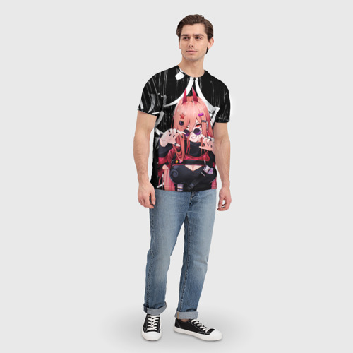 Мужская футболка 3D Chainsaw Man - Power, цвет 3D печать - фото 5