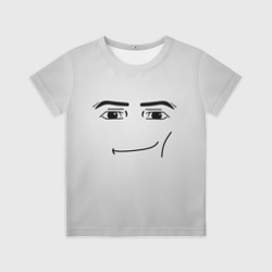 Детская футболка 3D Роблокс Гигачад лицо