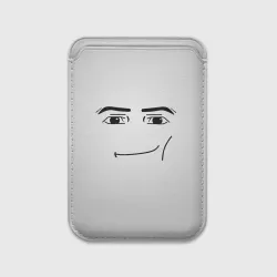 Картхолдер Magsafe магнитный Роблокс Гигачад лицо
